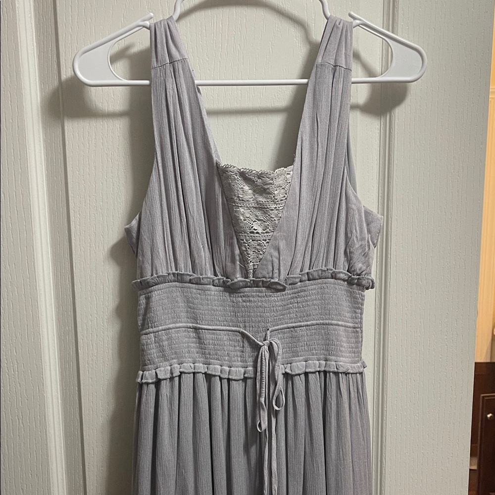 Three Bird Nest Light Gray Maxi Dress